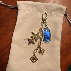 Kendra Scott Blue and Gold Bag Charm